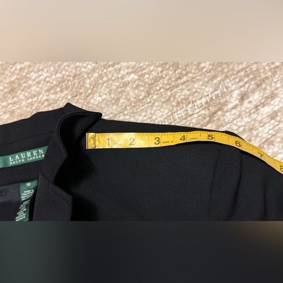 Lauren Ralph Lauren 100%wool laine lining Black Blazer with Gold Buttons - Picture 11 of 14